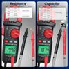 Digital Clamp Meter Multimeter Voltage Tester with Detection and LCD Backlight for Electricians AC/DC Current/Voltage, Temperature, Capacitance,