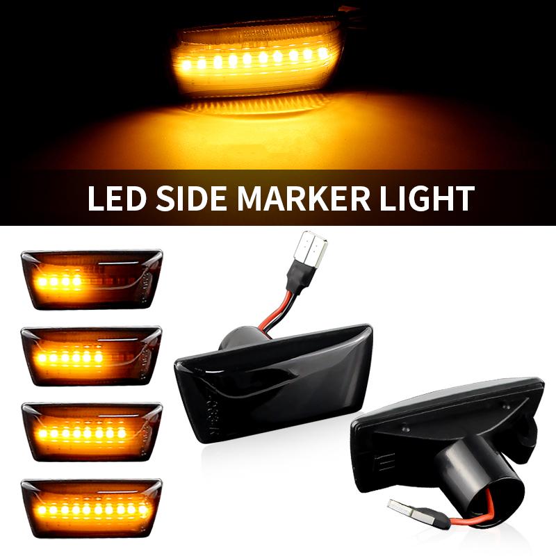 2PCS Dynamic Side Indicator LED Repeater Turn Signal Marker Light For Opel Zafira B Astra H Corsa D Insignia A Chevrolet Cruze