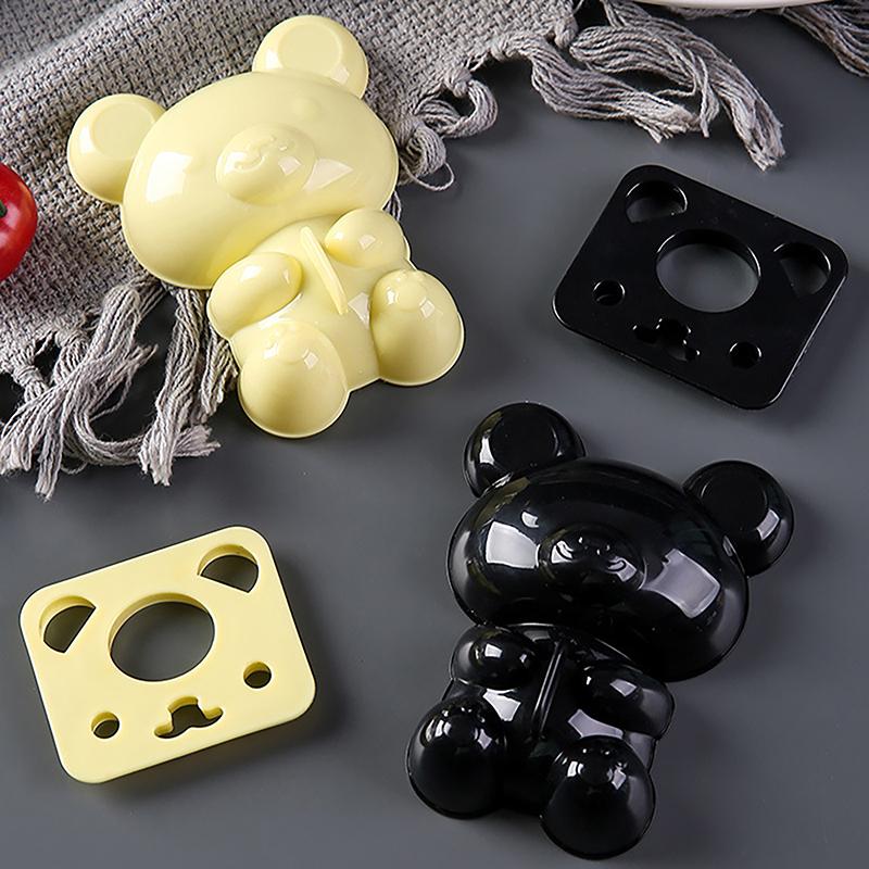 Cartoon Bear Kids Rice Ball Maker Mold Onigiri Mold 3D Bento Box Sushi Kitchen Tools Gadgets Sanwich Decoration Cutter Gift