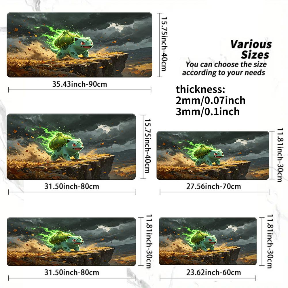 Pikachu Cracked Pokeball Graffiti Gaming Mouse Pad with NonSlip Rubber Base 30x80x0.2cm