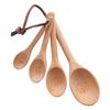 4Pcs Wooden Measuring Spoon Set Kitchen Measuring Spoon for Cooking Spice Sugar Spoon Coffee Scoop Kitchen Tools Accessories