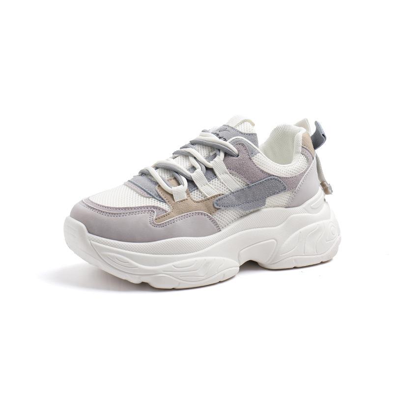 New Women's Shoes Autumn Breathable Daily Sports Heightened Platform Versatile Casual Dad Shoes Student K