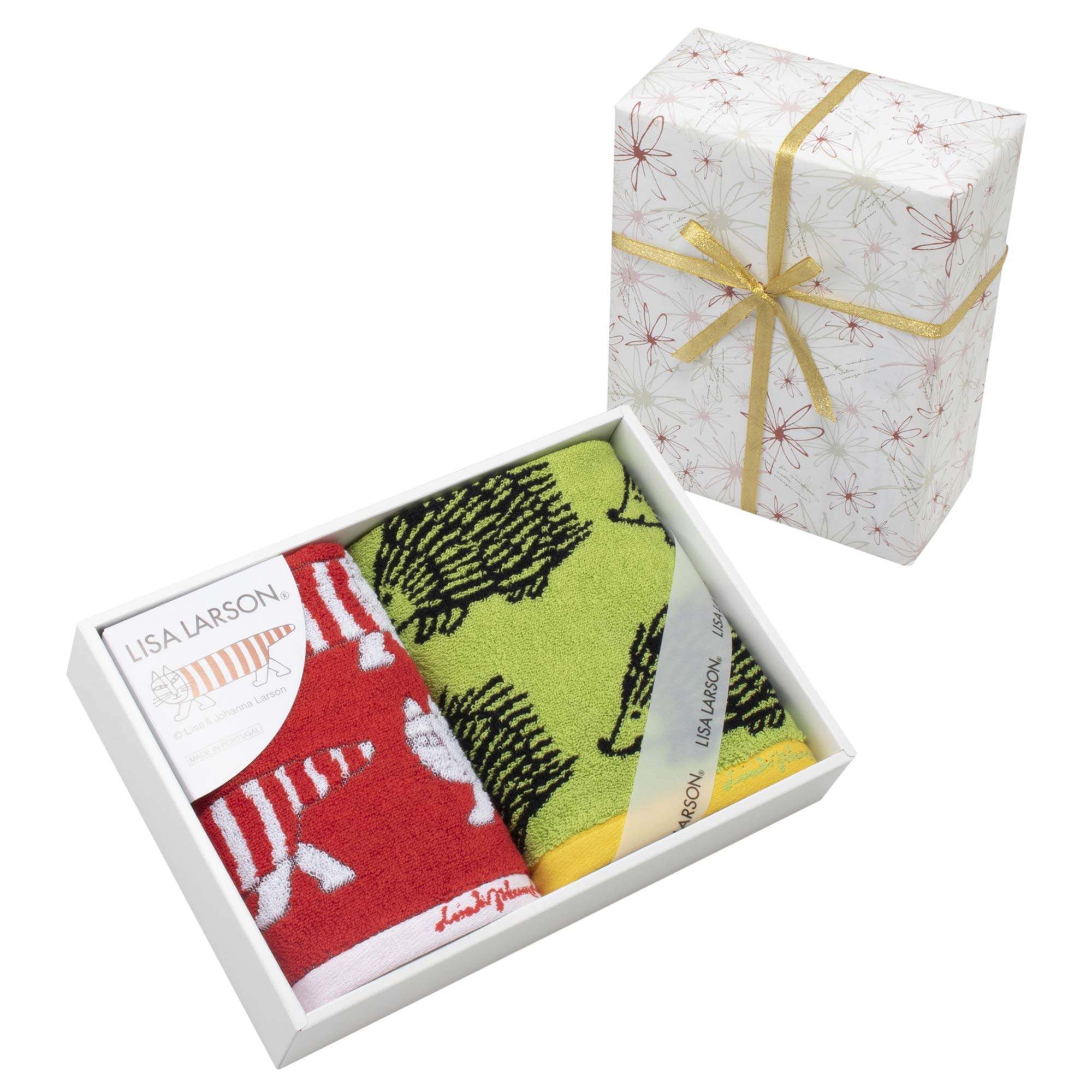 

Gift Set Wrapping Face Towel 34 x and Wash Towel 34 x by Lisa Colorful Series Flower (Gift Available) (approx. 80cm) (approx. 36cm) Larson, (Message