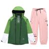 Unisex Winter Ski Suit: Windproof, Water-Repellent Jacket and Pants for Outdoor Snowboarding and Skiing.