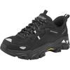 Skechers Men Black Low Top Dad Shoes Slip On Mountain Style Outdoor Fashion Light Cushioning Hiking Anti Slip 237719-BKSL