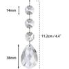 30pcs Crystal Clear Christmas Tree Ornaments Acrylic Water Droplet Hanging Pendant Decor Christmas Decoration