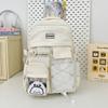 High School Students Reduce the Burden of Spine Protection Middle School Students Schoolbag Large Capacity Simple Casual Backpack Tide