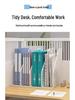 Large Metal Desk Organizer: File Shelf & Storage Box for Office Archives