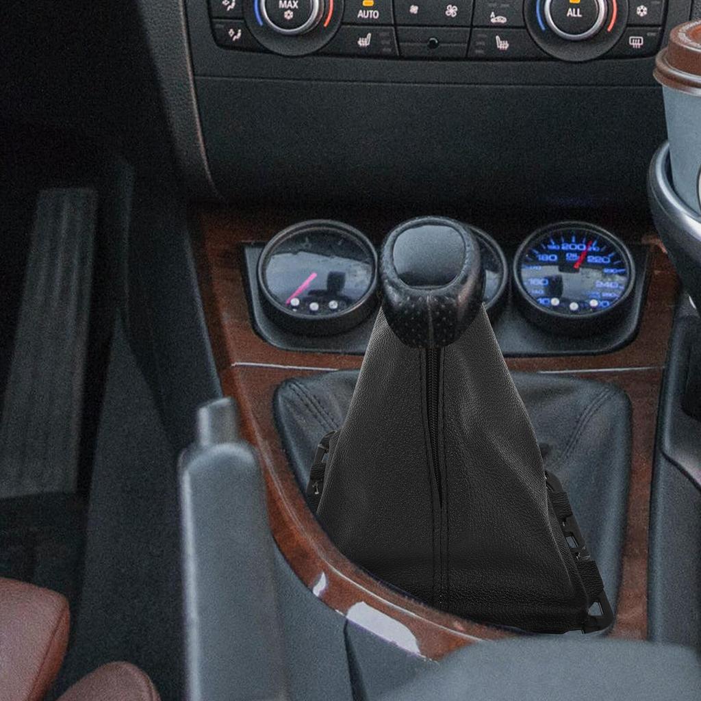 DECORNIJIA Gear Shift Boots Interior Shift Knob Cover Durable Dustproof Cover for Manual Car Sealing Anti-Wear Long Lasting Protection Design