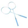 Automatic Rebound Badminton Trainer Kit Elastic Rope Single Player Badminton Self Training Device with 2 Rackets 3 Shuttlecocks for Indoor