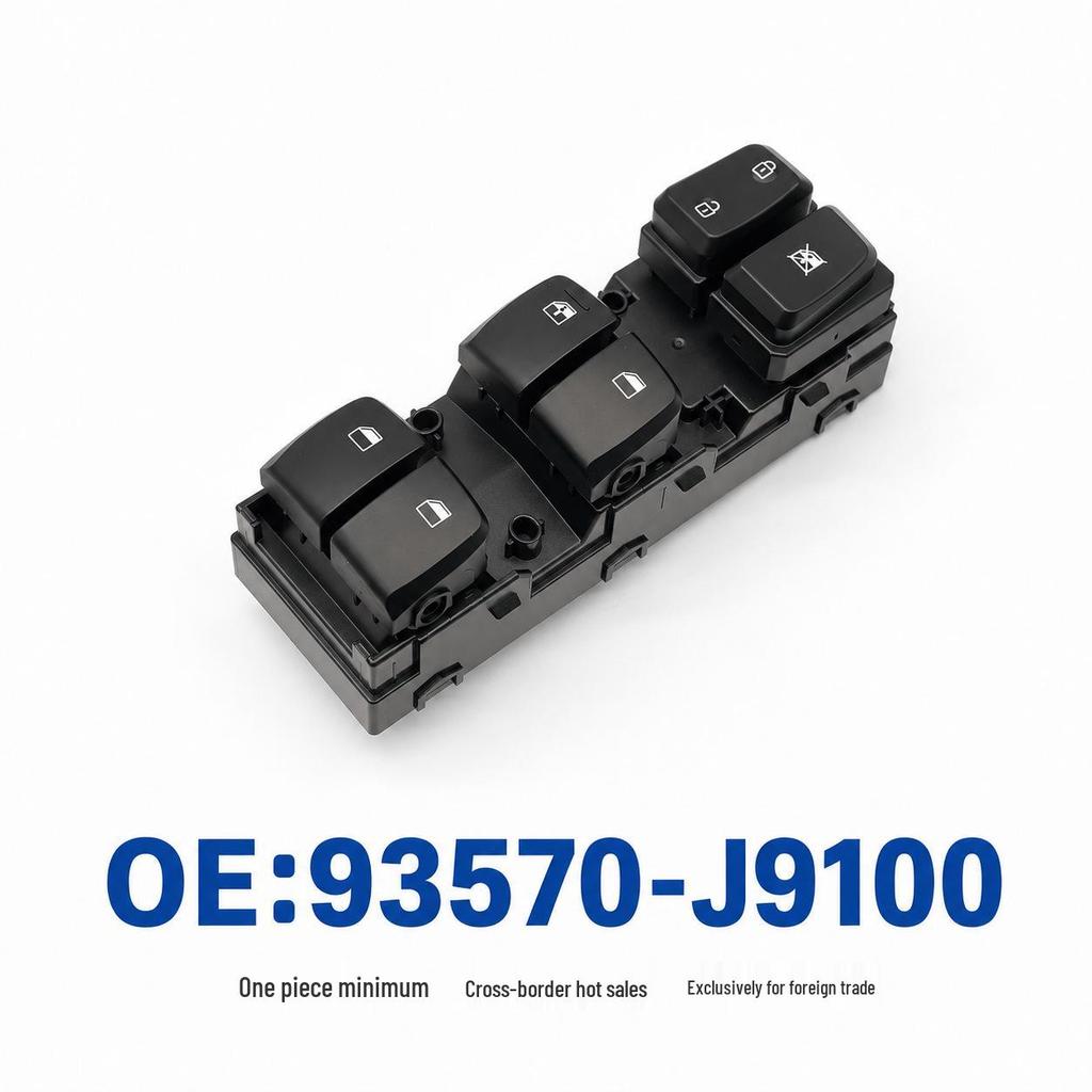 Power Window Switch for Hyundai Kona 18-22, 93570-J9100/J9150.
