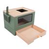 Enclosed Litter Box Foldable Top Entry Drawer Type Prevent Splashing Cat Toilet Box for Adult Cat Kitten
