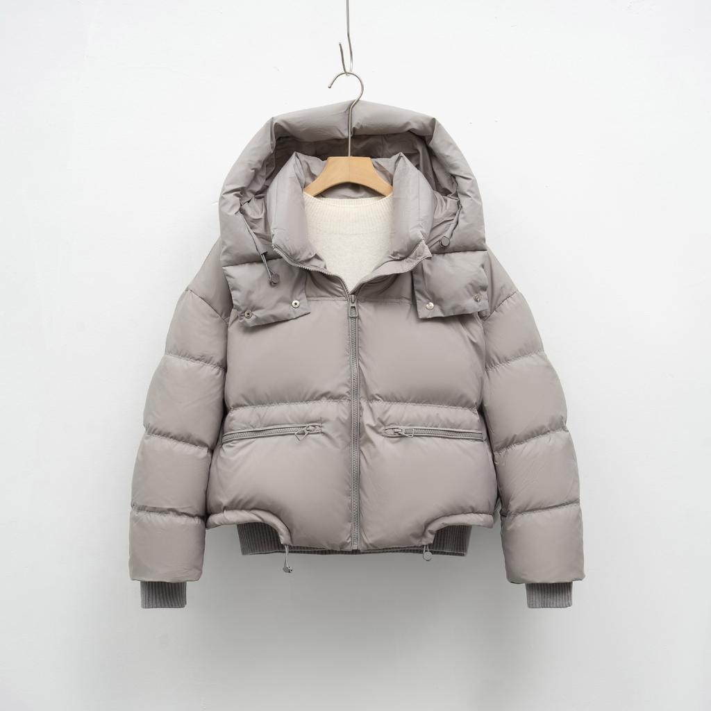 Short Winter Fashion Simple Bread Jacket Thickened Warm Fluffy Jacket Down Jacket Women