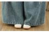 Plus Size Elastic Wide-Leg Denim Pants: Casual, Slimming, and Versatile