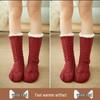 Fleece-Lined Winter Slipper Socks: Thick, Non-Slip, Mid-Calf Indoor Socks
