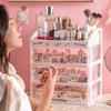 Large Capacity Desktop Cosmetic Storage Box with Drawers for Dorms