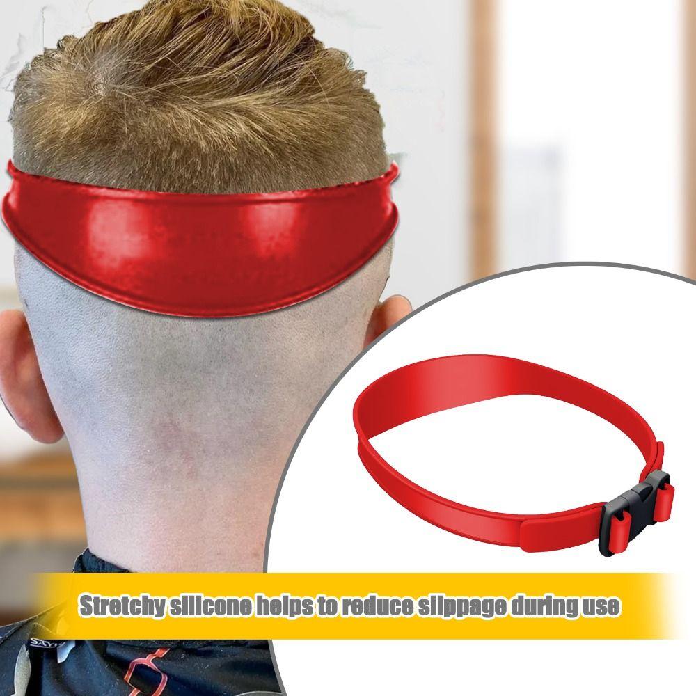 

Salon DIY Curved Neckline Shaving Template Hair Styling Home Hair Trimming Hair Trimming Guide красный