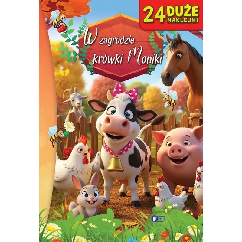In Monika' Cow' Farm Children' Books 24 Stickers Village Book