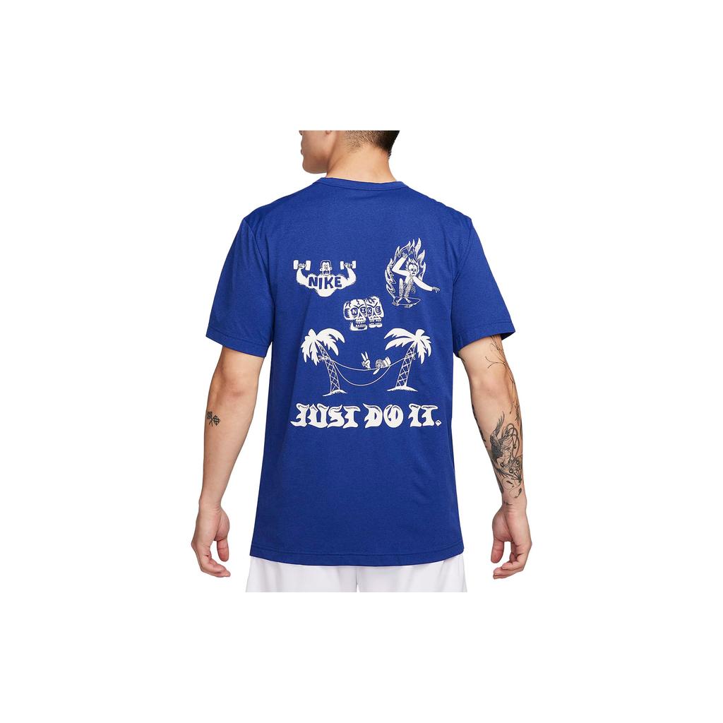 New Nike Fitness Clothing Men's Dark Royal Blue FB6895-455