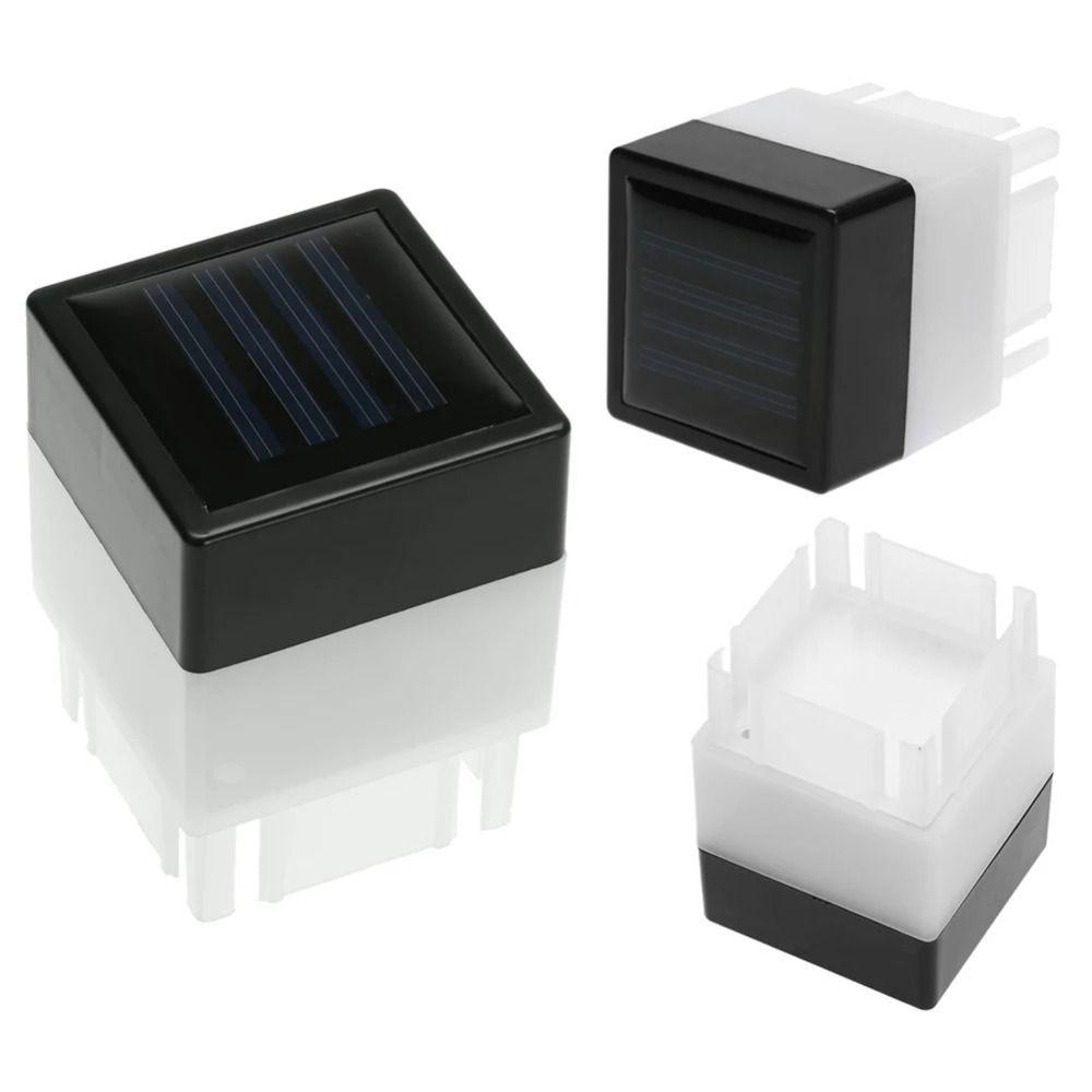 White/Warm Light LED Solar Light Waterproof Fence Post Pool Garden Lamp  Garden Decoration