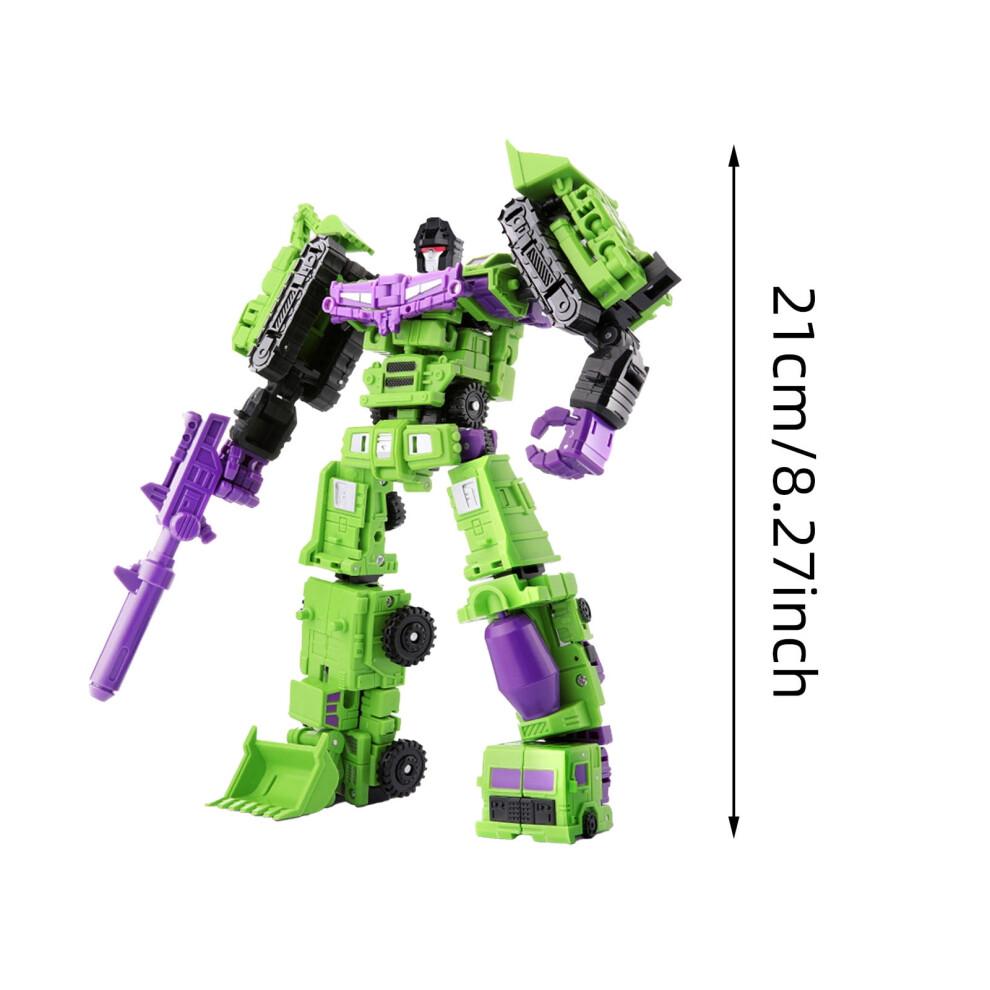 Weerihhol Deformation Oversize Toys  Devastator Robot Engineering Combiner,Action Figure Car Truck Model (6 In 1 Model)