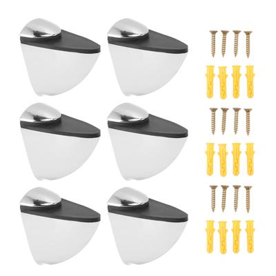 6Pcs K169 Glass Clamp Portable Fish Mouth Clamp Adjustable Glass Shelf Bracket Holder for Home Shop