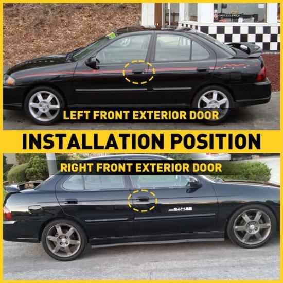 Fits For 2000-2006 Nissan Sentra 2X Front LE&RH Side Exterior Door Panel Handle