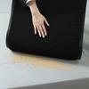 Black rubber doormat for shoes, 90x150cm