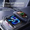 For Zeekr 9X Car Expansion Dock Cigarette Lighter Adapter Expansion Charging 160W Fast Charging Central Control Modification