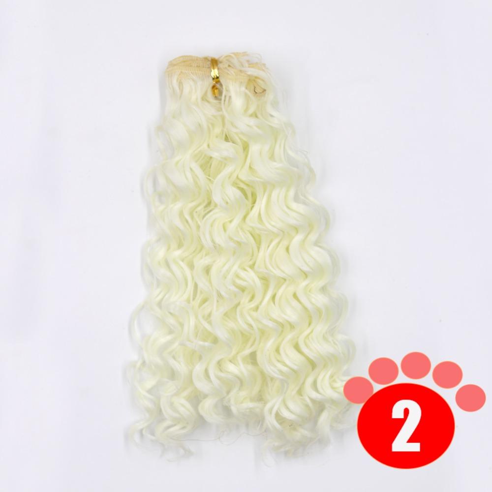 Gradient Color BJD SD Doll Hair Curly Hair Blyth Doll Wigs Accessories  Wig Making