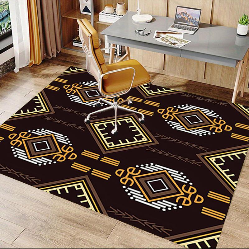 1PC Geometric Pattern Diamond Extra Large Non-Slip Floor Carpet, Office, Family, Bedroom, Studio - Large Area Rug Indoor Rugs, Vibrant Colors-W247
