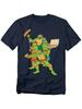 Classic Nostalgia Teenage Mutant Ninja Turtles Pizza Party Unisex Casual Versatile Round Neck Short Sleeved Cotton Tshirt