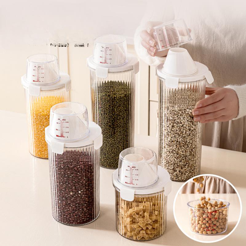 Borcan sigilat, Calitate alimentară, De uz casnic, Rezistent la insecte și umiditate, Container pentru orez de bucătărie, Borcan pentru depozitare făină și amidon