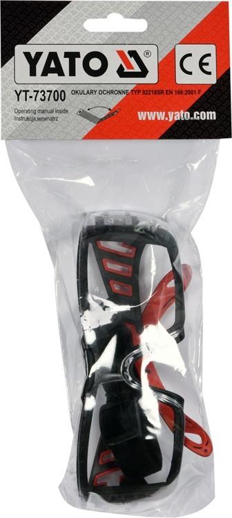 CLEAR SAFETY GLASSES WITH STRAP YT-73700 YATO