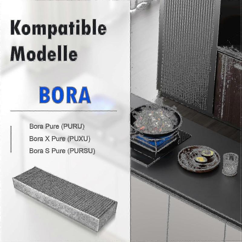 Paquete de 2 Filtros de Carbón Activado Para Campana Extractora Bora Pure/x Pure/s Pure, Filtro de Repuesto de Accesorios de Filtro Puakf 2024 Más Recientes