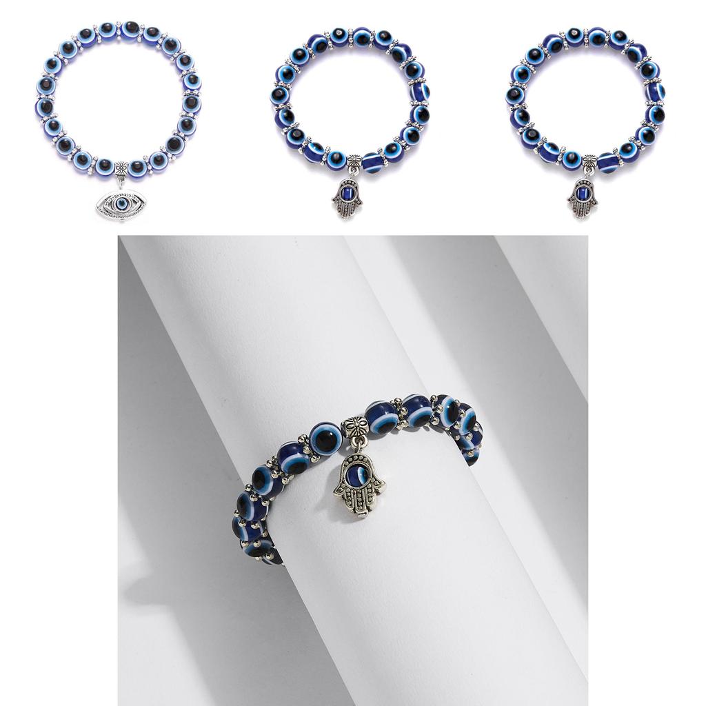 Blue Eye Hand Chain With Hand Symbol For Travel Gift And Fashion Jewelry