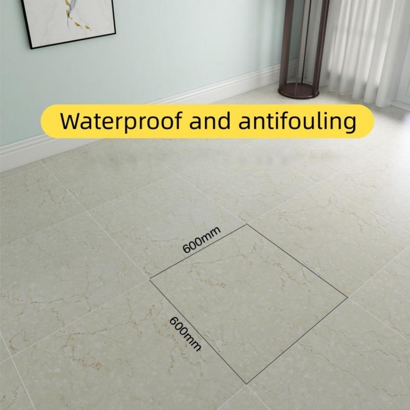 10/20pcs 60*60cm PVC Marble Self-adhesive Wearproof Floor Sticker Waterproof Bathroom Decor Hom Home Decor