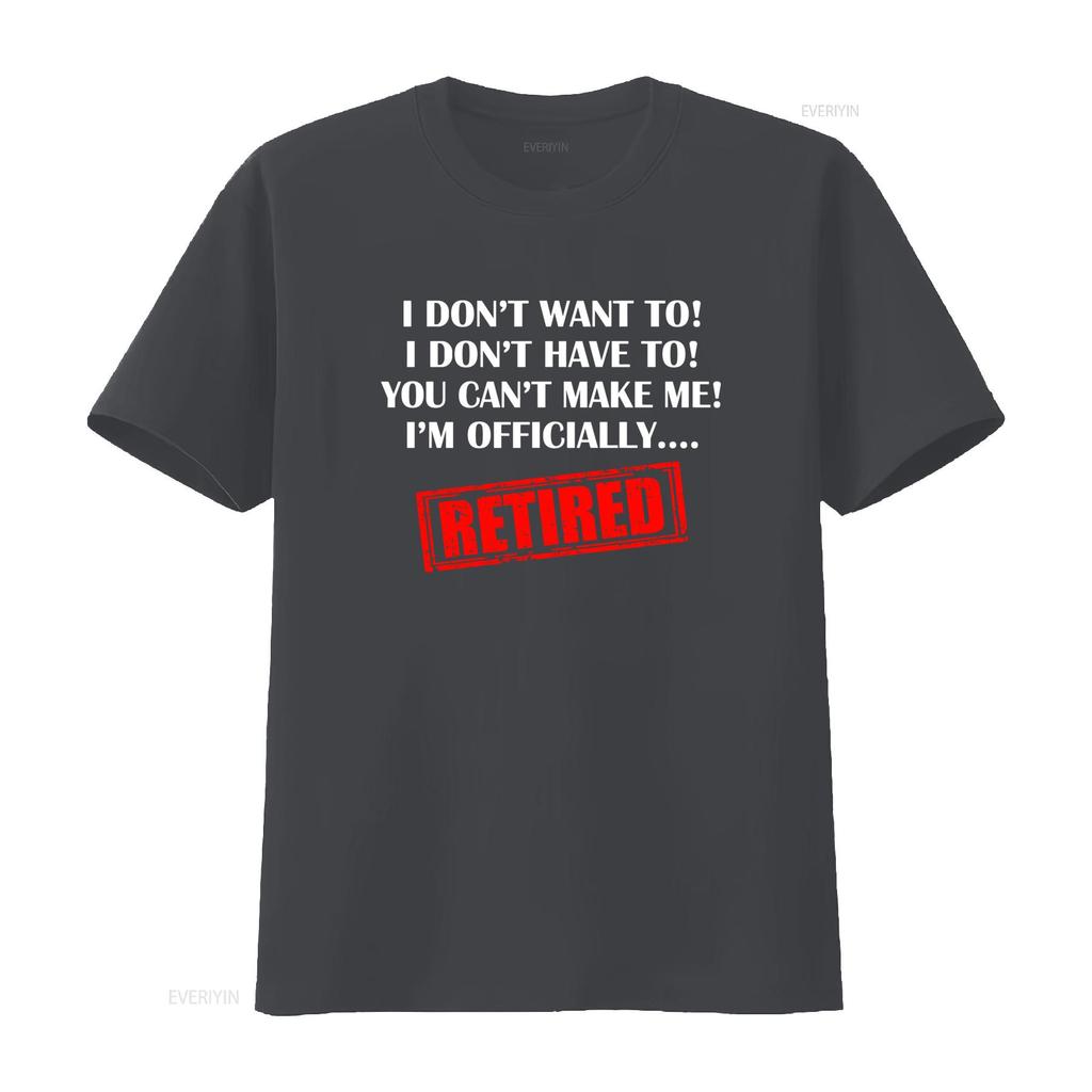 Ruhestand T-Shirt Ich will dich nicht, du kannst mich nicht zwingen, ich bin offiziell im Ruhestand Herren Lustig Rentner 65. 68. Geburtstag homme
