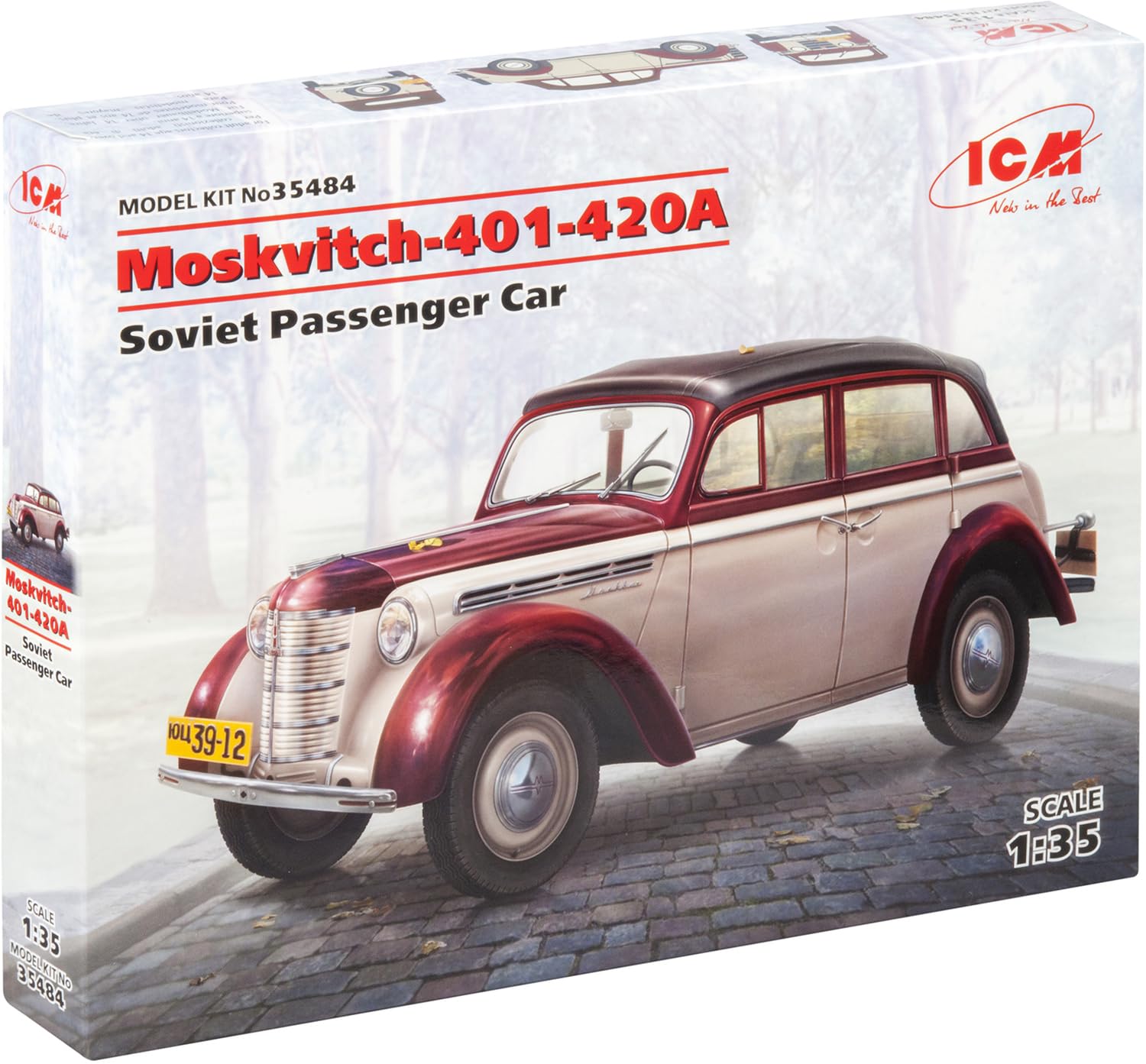 

ICM 1/35 Советский Москвич 401-420А Пластиковая Модель 35484