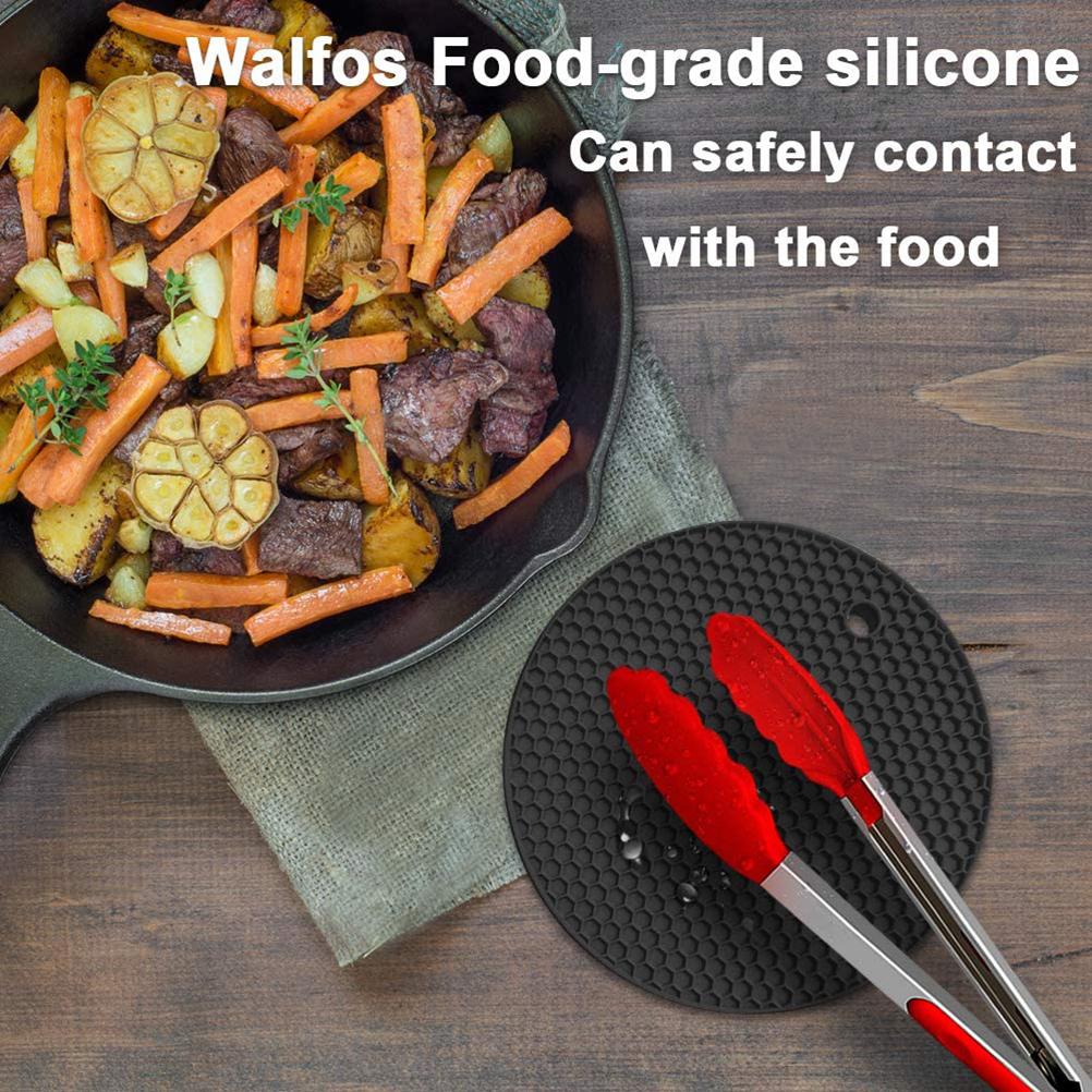 Silikon Untersetzer Matte Topfuntersetzer Mehrzweck Hitzebeständige Silikonuntersetzer Tassenisolationsmatte Isolierpad