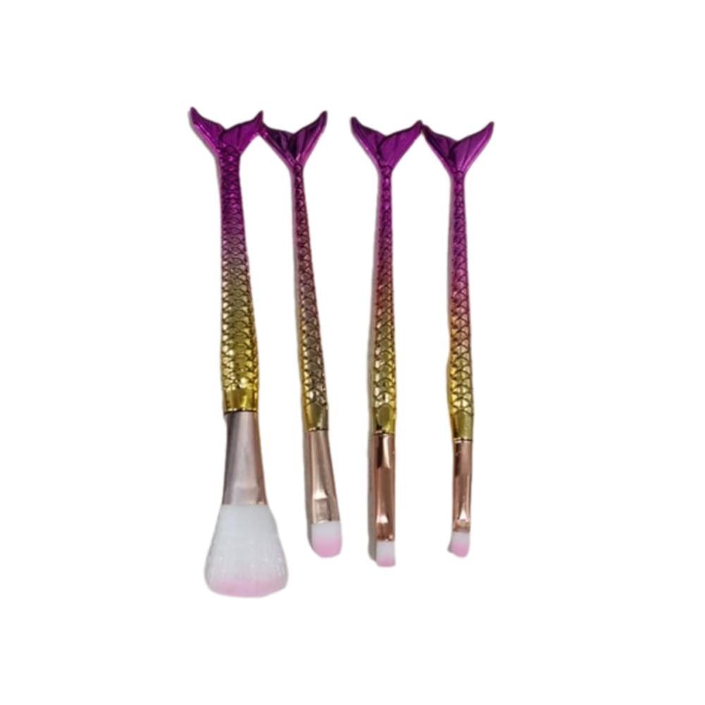 4pcs/set Eye Shadow Brush Makeup Brushes Set Soft Fiber Cosmetic Brush Kit  Girls