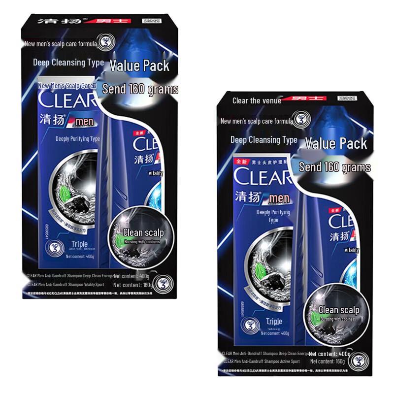 

Clear Deep Purifying Anti-Dandruff Shampoo Twin Pack