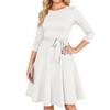 Women's Cocktail Dresses 3/4 Sleeve Vintage Wedding Guest Dress
