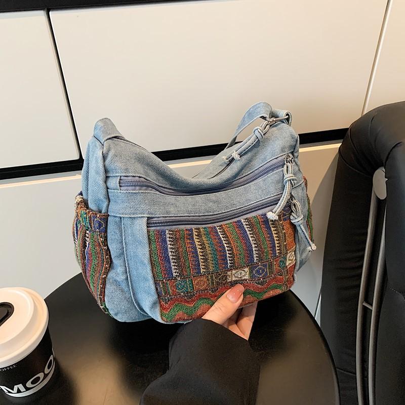 Ethnic-style Casual Dumpling Bag, Niche Single-shoulder Crossbody Bag, Simple and Fashionable Women's Bag