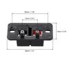 uxcell speaker terminal cable terminal strip 2-pole spring-loaded clips, push-release connectors, blocks, WP2-204, 6-pack.