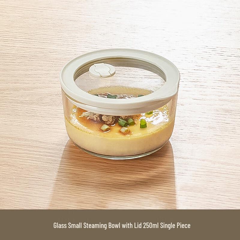 Genasi High Borosilicate Glass Steamer & Microwave Bowl with Lid
