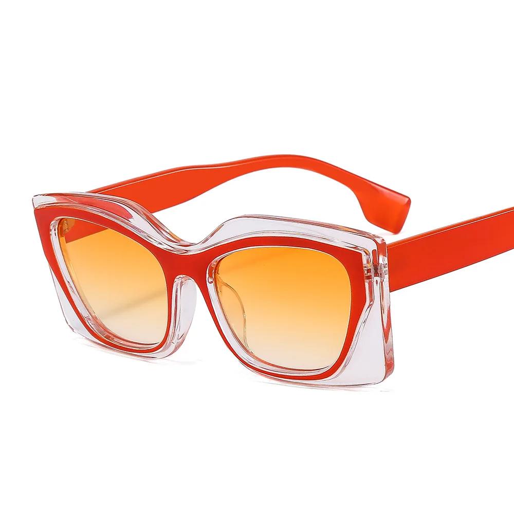 

Полигональные Роскошные Модные Солнцезащитные Очки Женские Цветные Квадратные Очки Модные Европейские и Американские Вечерние Плоские Зеркальные