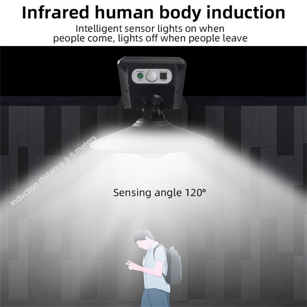 

Outdoor Induction Solar Street Light Household Garden Garage LED Round Wall Light A