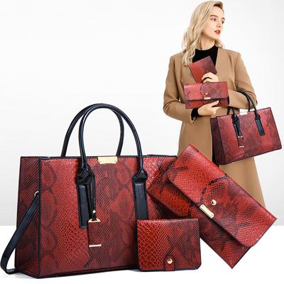 Damentasche mit Schlangenhautmuster, modischer Trend, schräge Straddle-Handtasche, Retro-Etui mit großer Kapazität