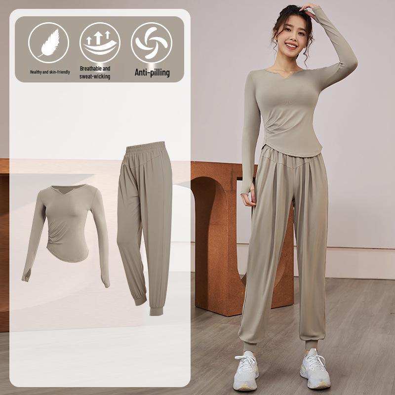 Women's Quick-Dry Long Sleeve Fitness & Yoga Set: Running, Pilates, Body Shaping Top for Spring & Autumn